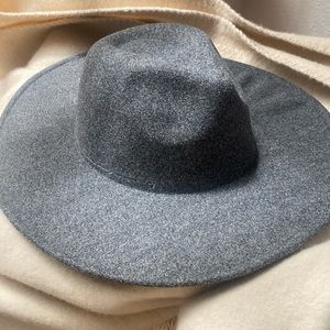 Anthropologie wool wide brim hat